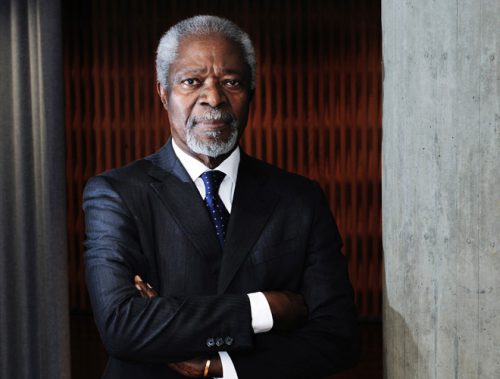 Kofi Annan (1938 – 2018) by Mark Henley