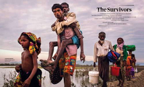 Patrick Brown’s award winning work for UNICEF on Rohingya published in Rolling Stone