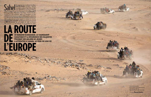 Pascal Maitre’s reportage on the Sahel region published in Paris Match