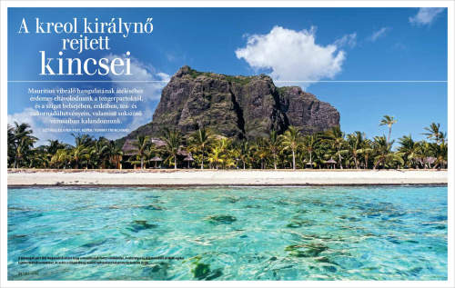 Tommy Trenchard’s country profile of Mauritius published in Hungarian GEO Magazine