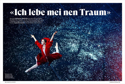 Elena Chernyshova published in Schweizer Illustrierte magazine