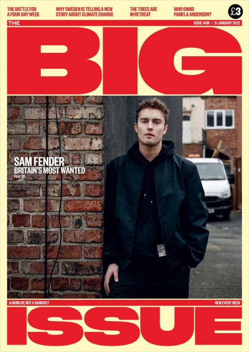 Mary Turner on the cover of the Big Issue